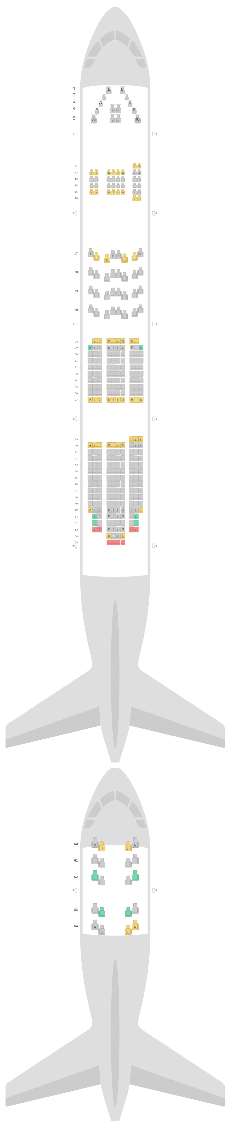 Seat Map British Airways Boeing 747-400 (744) v1