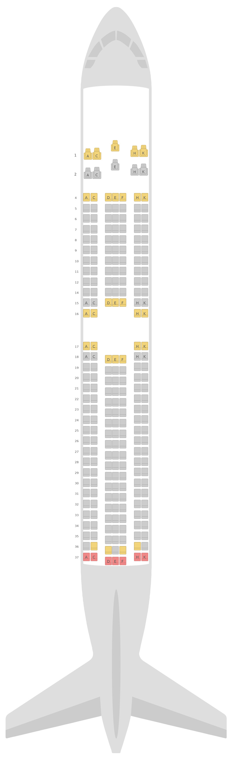 Sitzplan Boeing 767-300ER v1 Royal Air Maroc