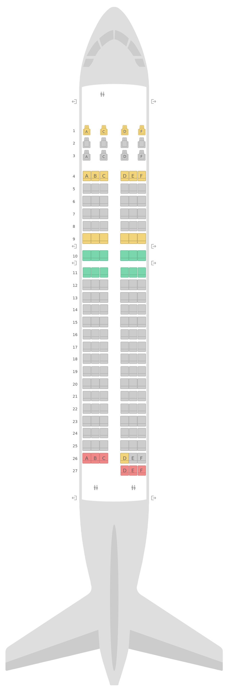 Seat Map Turkish Airlines Airbus A320