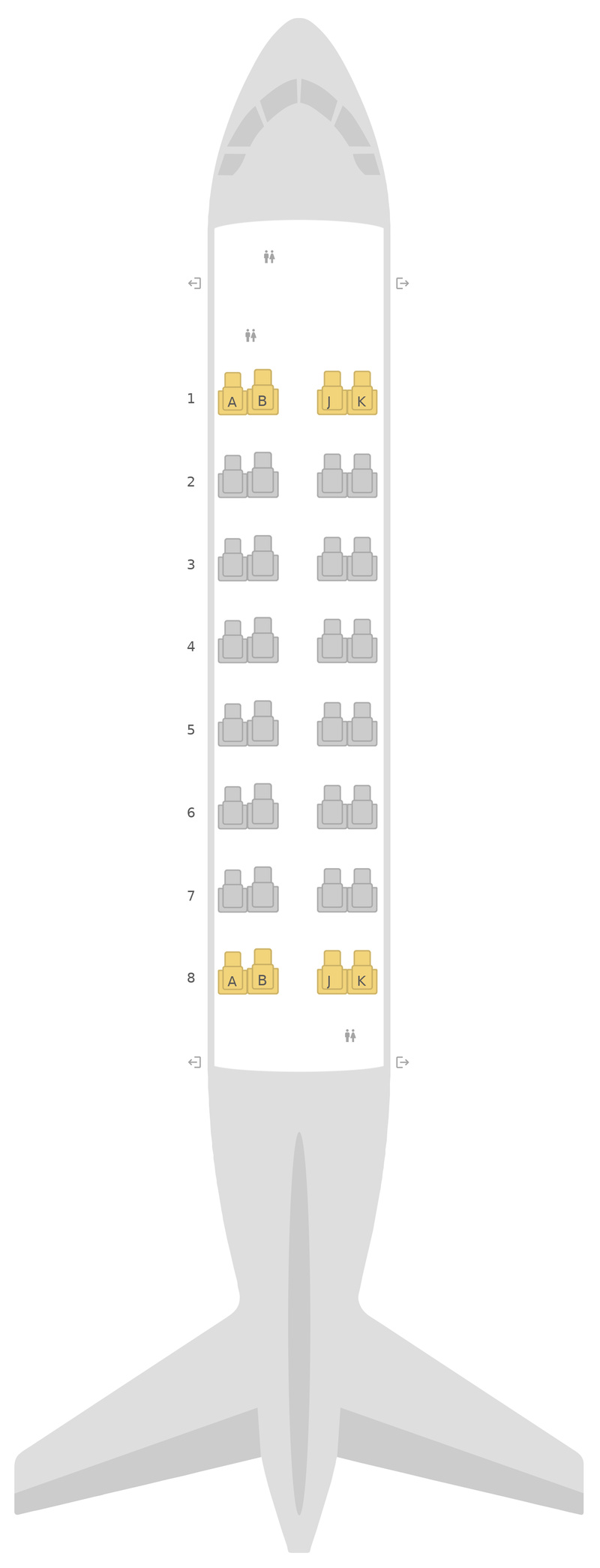 Seat Map British Airways Airbus A318